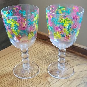 Lilly Pulitzer Wine Glasses